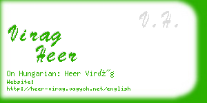 virag heer business card